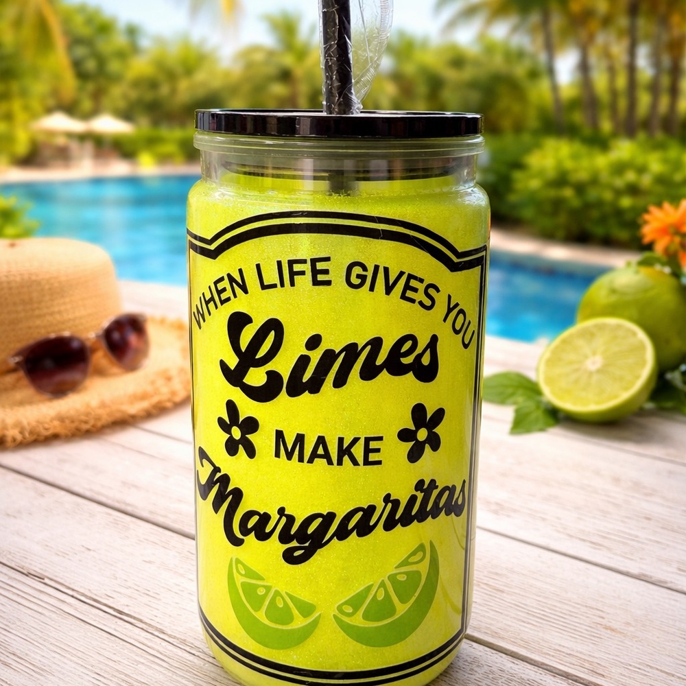 When Life Gives You Limes Make Margaritas Insulated Tumbler - Lime